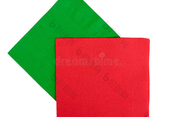 圣诞餐巾纸、餐巾纸-红色、绿色