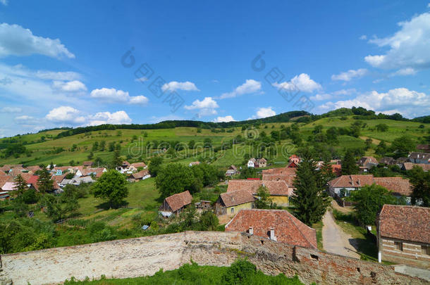 罗马尼亚比尔坦村风景