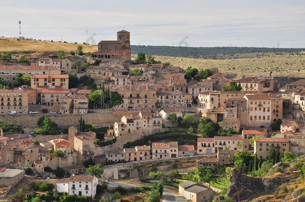 sepulveda，西班牙卡斯蒂利亚塞戈维亚的西班牙古村落