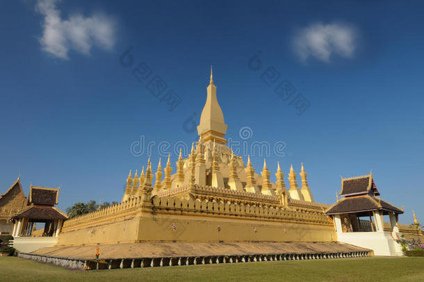 pha那琅金殿建筑，老挝。