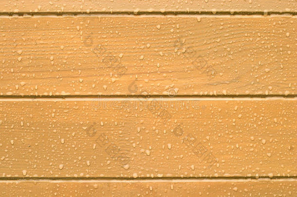 棕色木板背景与水滴