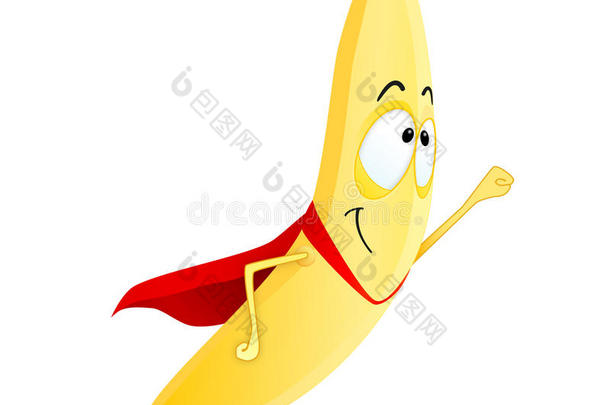 可爱的香蕉超级英雄