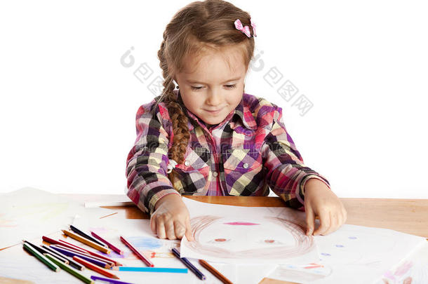 儿童艺术家绘画