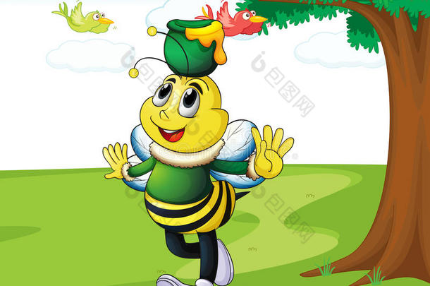 载蜜的蜜蜂