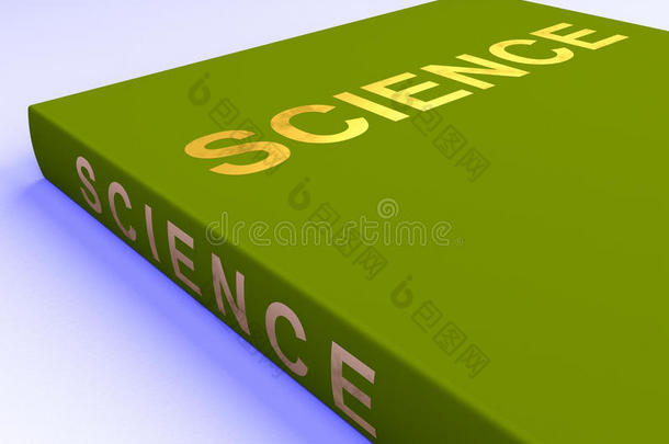 科学书籍展示教育和学习