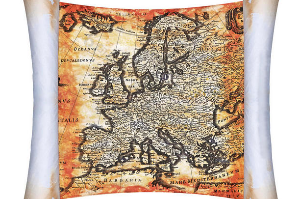欧洲古代卷轴地图