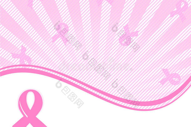 粉红丝带乳腺癌支持背景