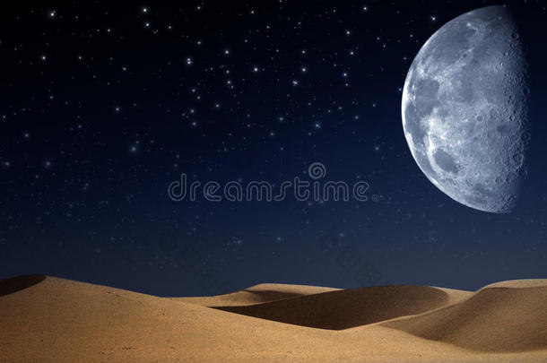夜晚的沙漠