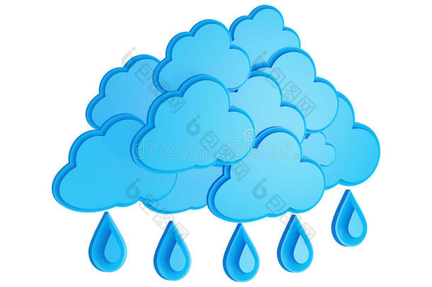 云雨天气预报符号