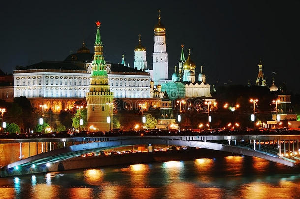 莫斯科<strong>克里姆林</strong>宫夜景