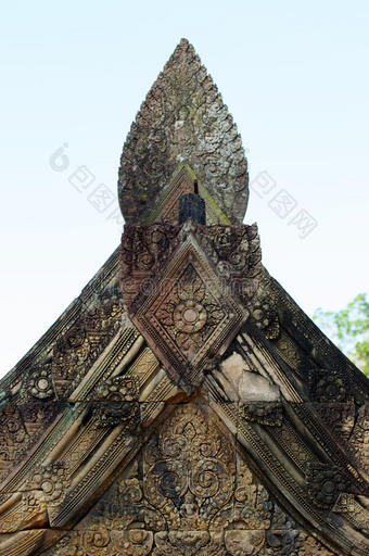 高棉石雕细部图片