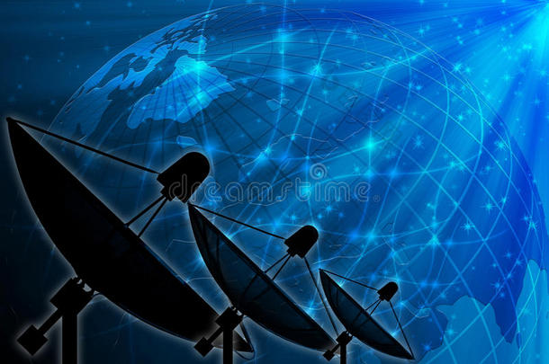 全球通信与技术背景下的卫星天线
