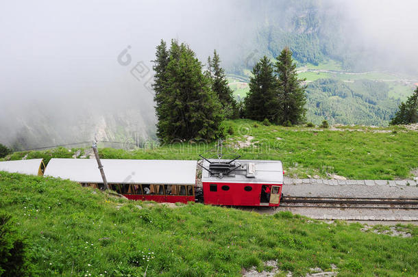 窄轨铁路。瑞士。