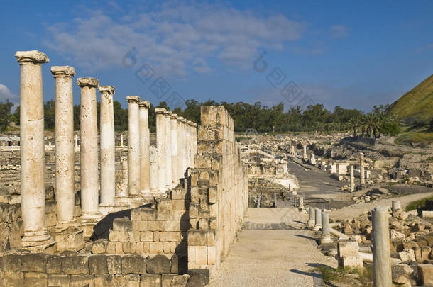罗马柱，拜特谢安，以色列