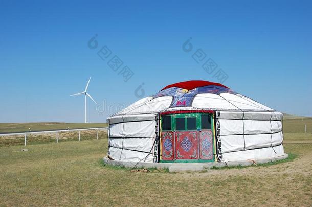 蒙古包和风车
