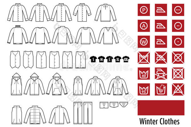 冬衣和衣服图标