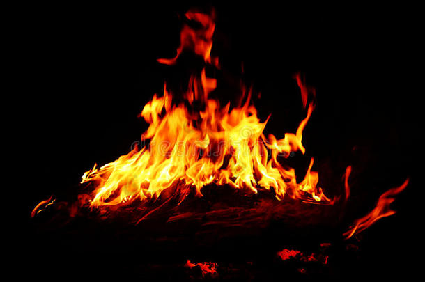 火焰背景，火焰，营火