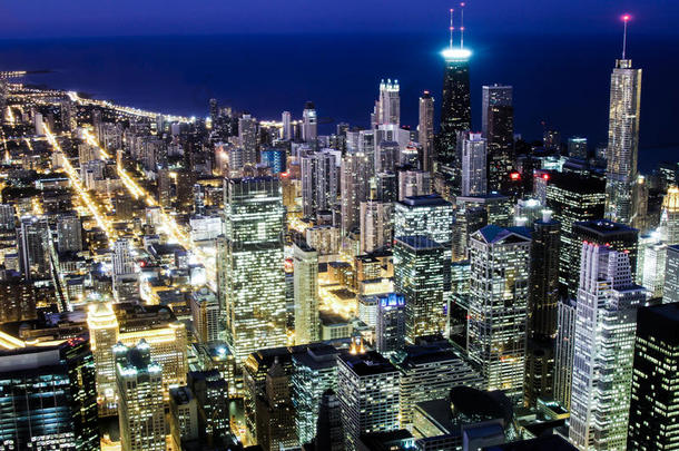 芝加哥夜景线