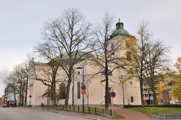芬兰。哈梅林纳镇的教堂