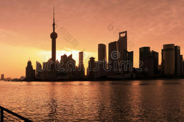 上海曙光城市景观天际线