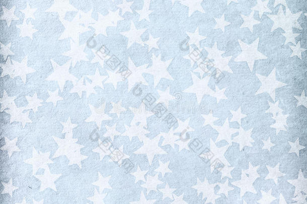 有星星的浅蓝色纸。