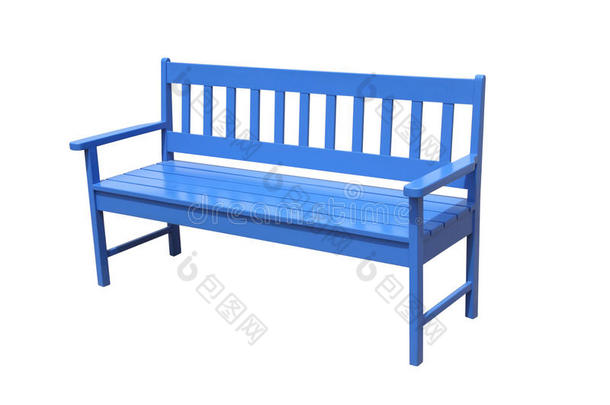 透视蓝木凳