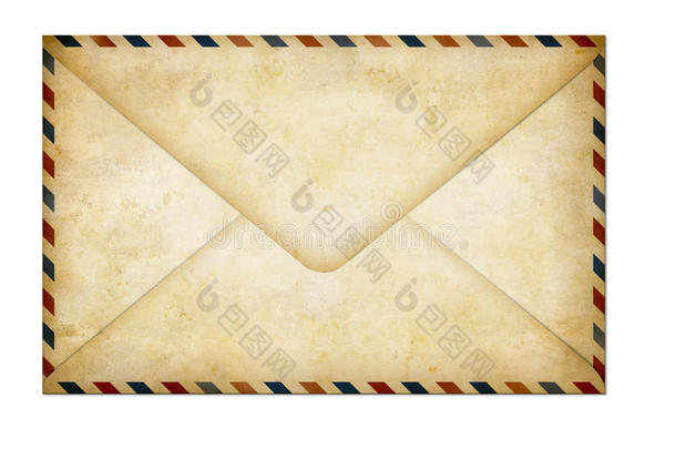 旧的封闭纸空邮信被隔离