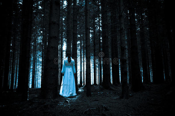 <strong>黑暗幽灵</strong>森林里的神秘女孩