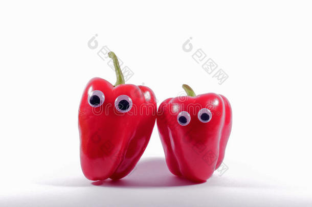 两只眼睛黏糊糊的红辣椒