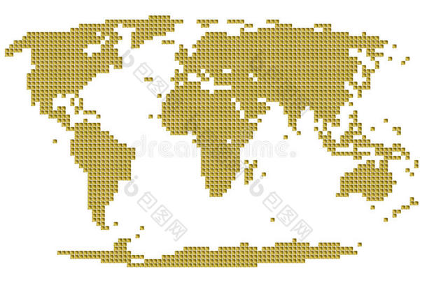 电子芯片世界地图