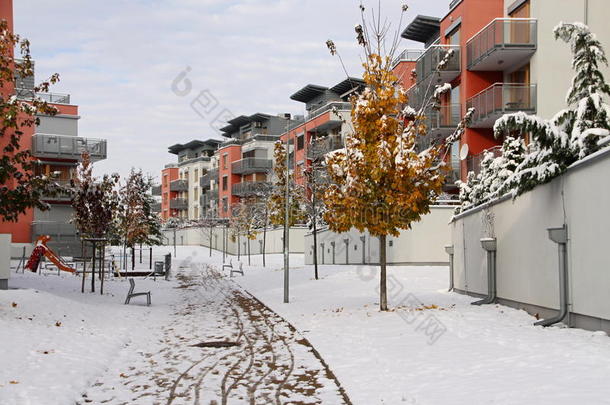 冬季住宅小区