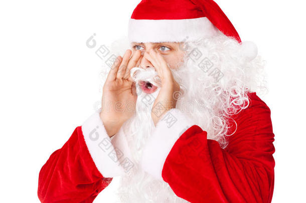 圣诞老人大声尖叫