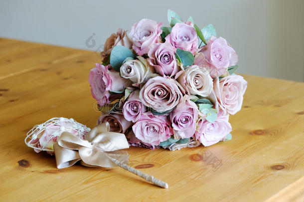 新娘粉红花束