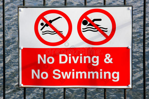 禁止游泳标志