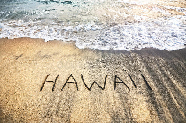 沙滩上的夏威夷