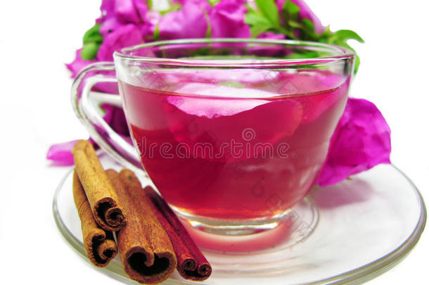 野玫瑰鸡尾酒茶饮料