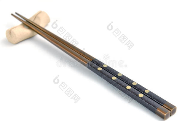 筷子和筷子架。