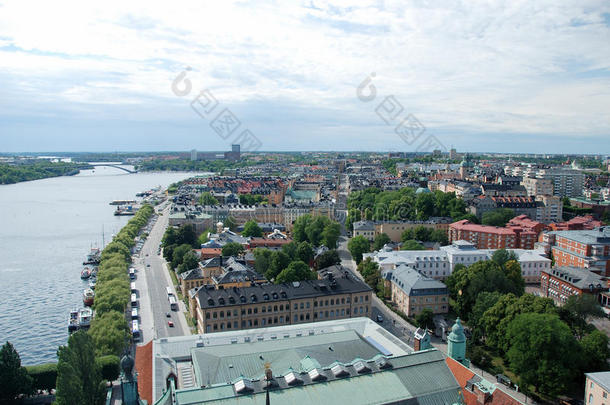 斯德哥尔摩。城市全景