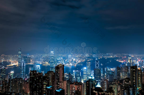 香港<strong>维多利亚</strong>峰夜景