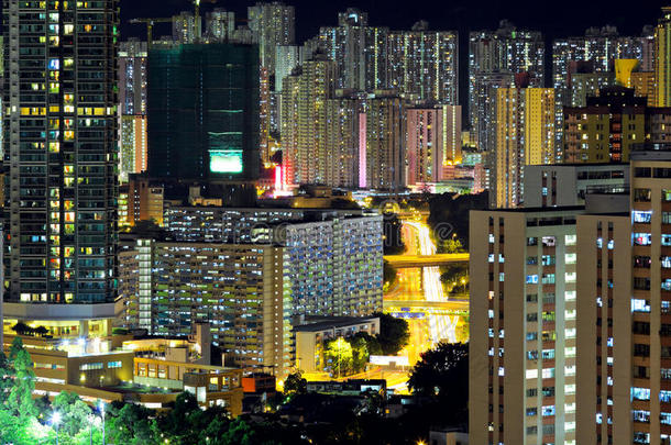 香港拥挤的<strong>市区</strong>