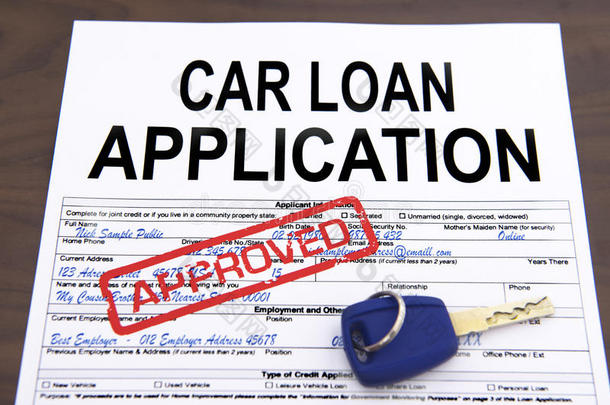 核准汽车贷款申请表