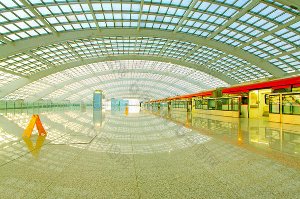 北京首都国际机场建设景观及
