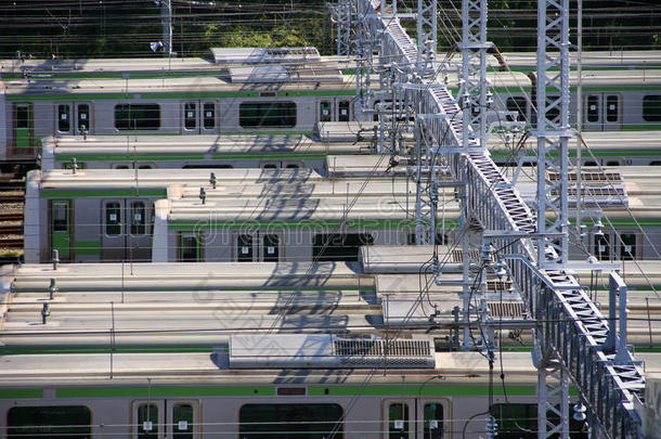 车辆段电动列车，日本大众列车。