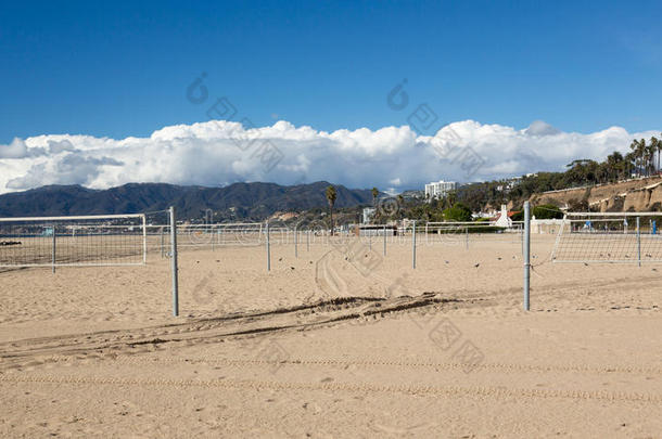 <strong>圣莫尼卡</strong>空旷的沙滩排球场