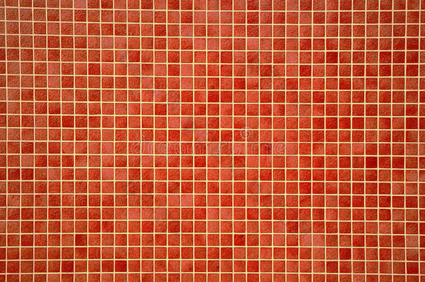 彩色橙红色马赛克瓷砖