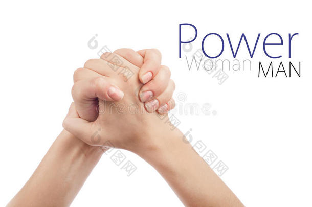 女人握手的姿势