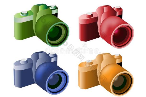 现代数码相机的四色插图