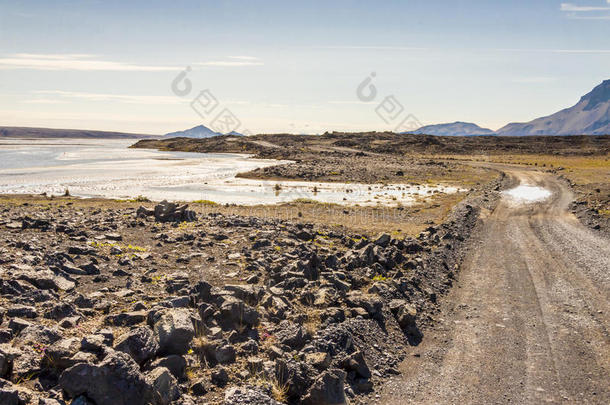 f88号碎石路至askja-冰岛。