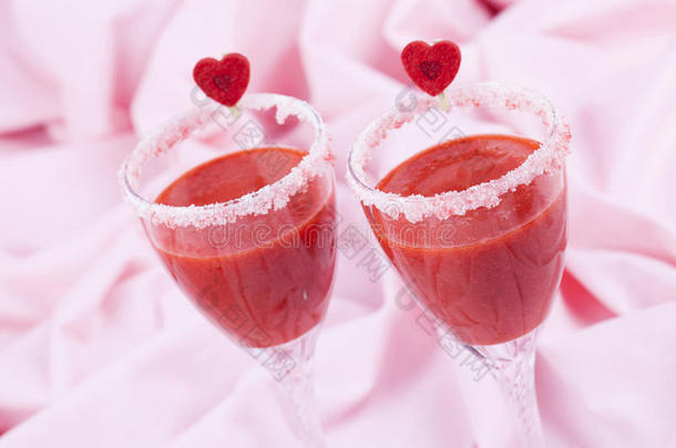情人节草莓饮料