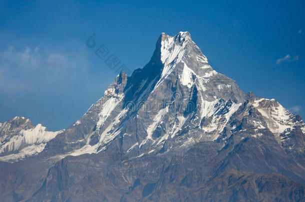 尼泊尔喜马拉雅山脉安纳普纳山脉美景